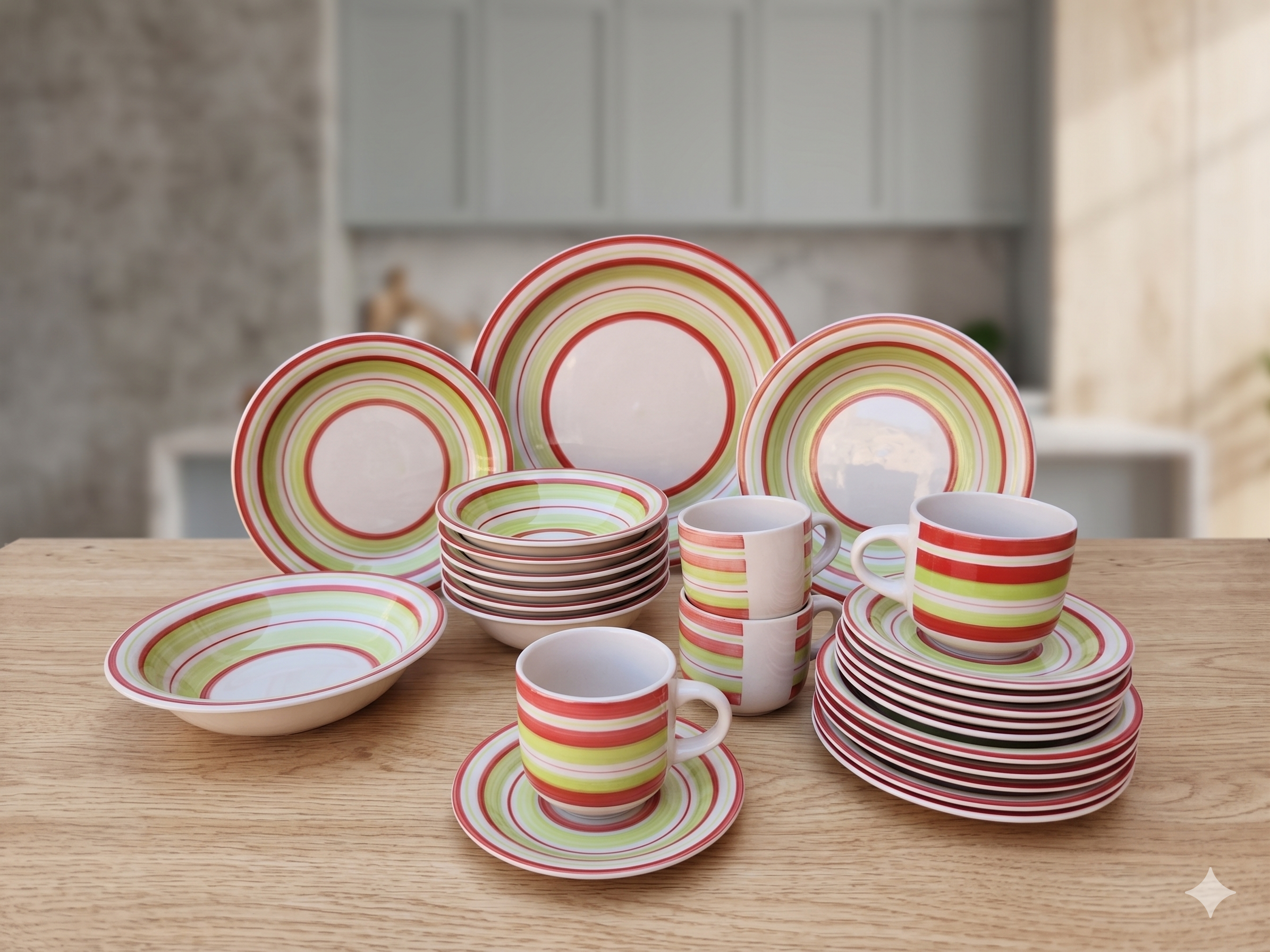 Set de ceramica de 30 piezas